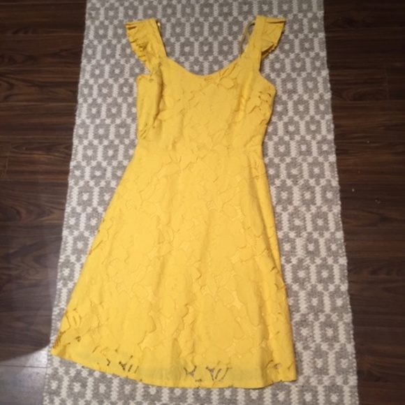 Yellow Lace Dress - Picture 1 of 2